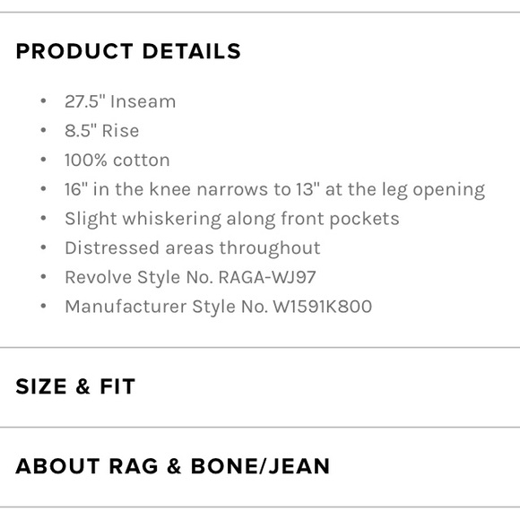 Rag & Bone jeans - Picture 6 of 8